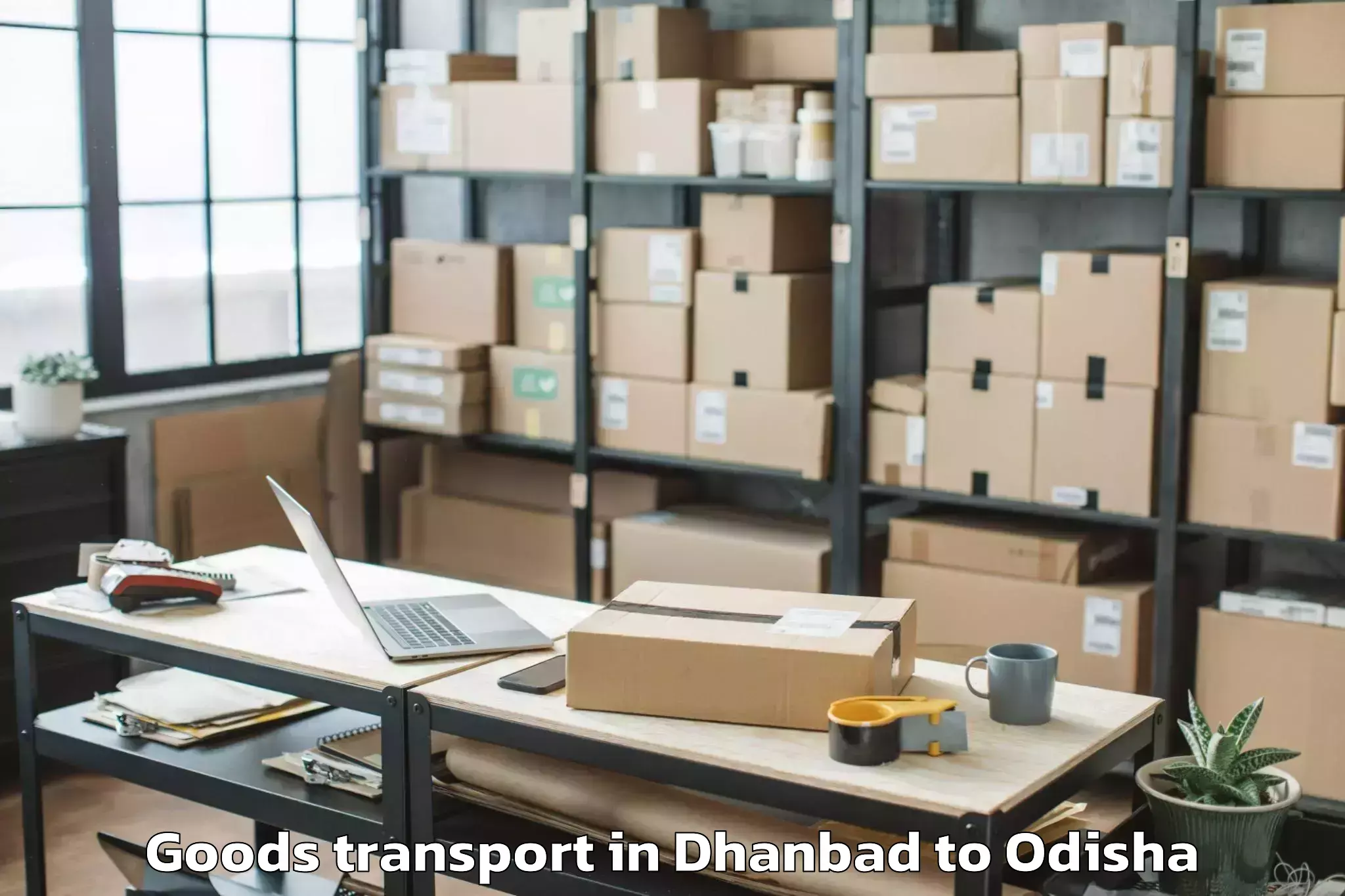 Easy Dhanbad to Kisinda Goods Transport Booking